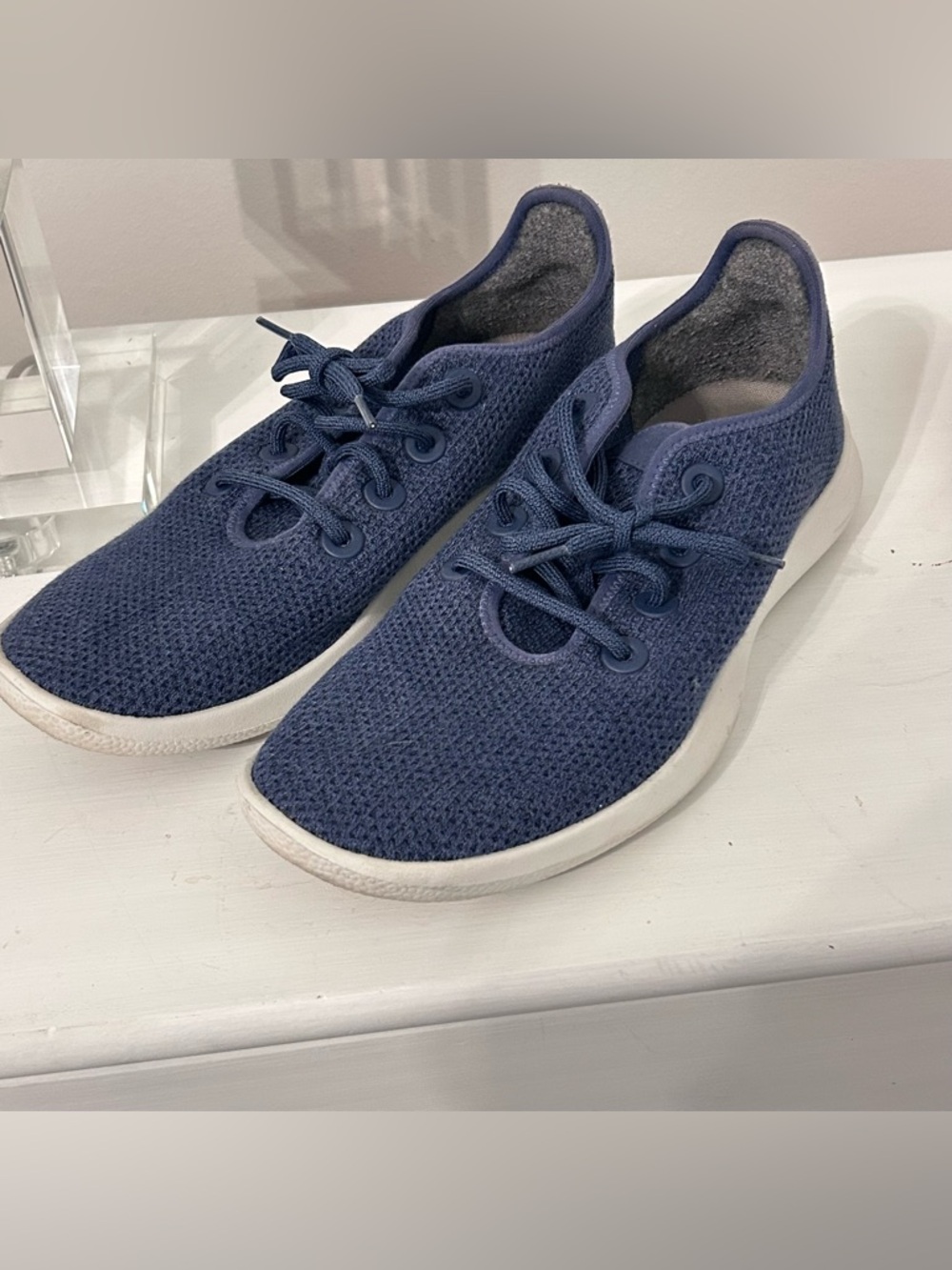 All birds Size 10 Navy Blue Knit Treerunners